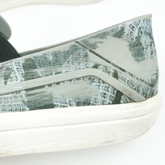 CROCS Citilane Roka Slip On Gray Camo Print Rubber Slip On Sneakers Womens 10 - Picture 7 of 16